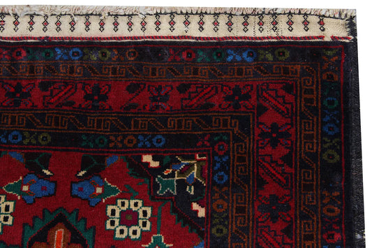 Super Baluchi Rug – Tribal Geometric Accent, 85 x 125 cm