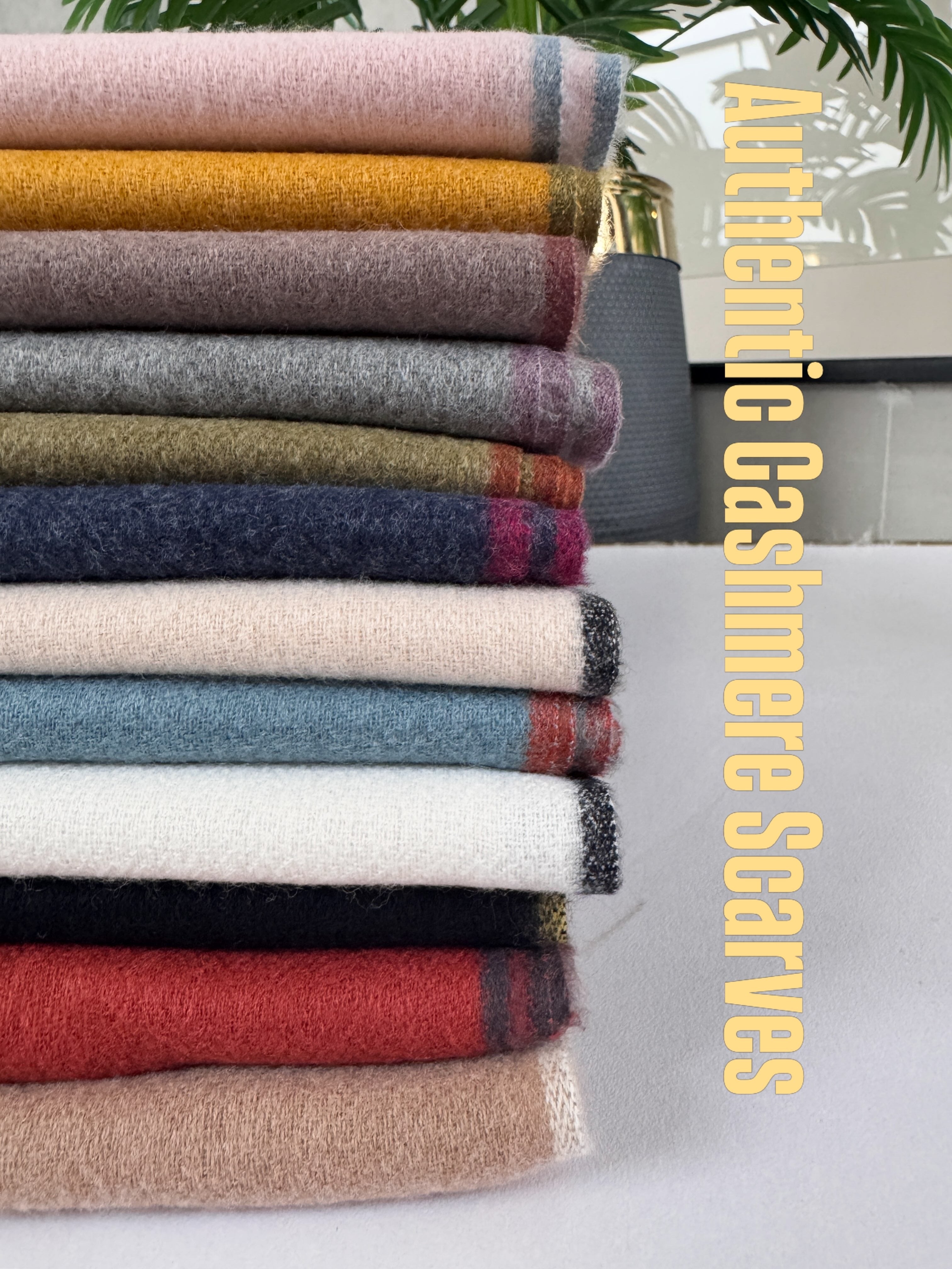 Pure Cashmere Scarves about 26 x 76 inches approx