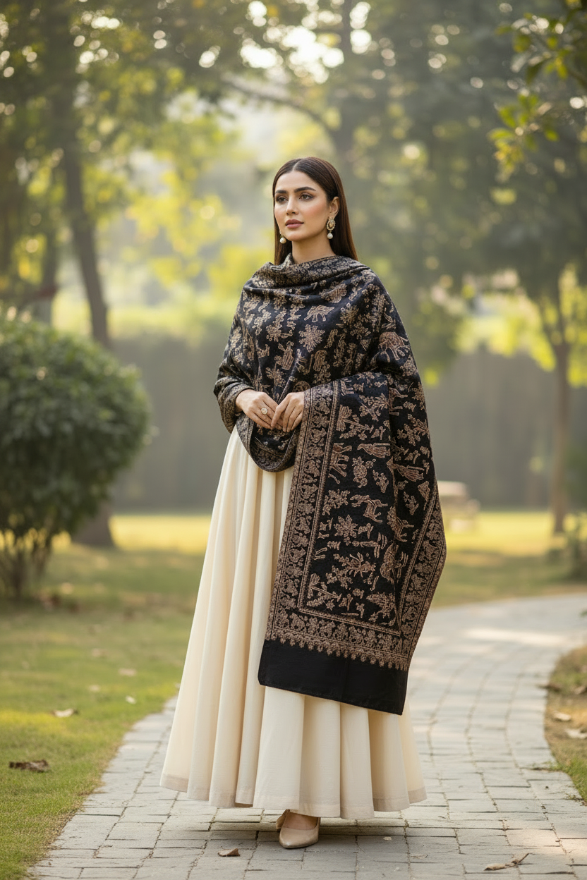 Moonlight Pashmina Stole 28 x 80 inches approx