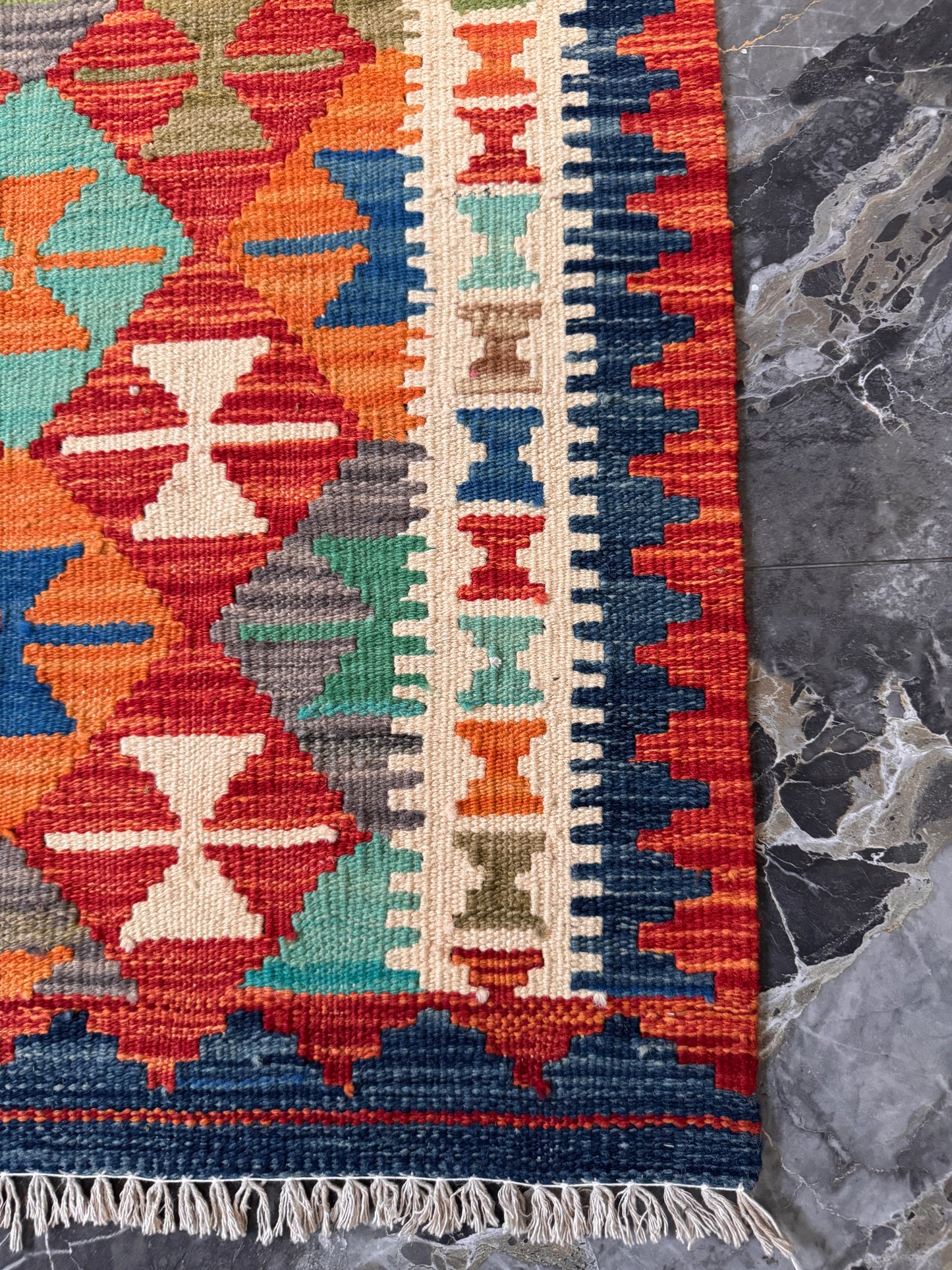 Hand Woven Flat Kilim 3 x 5 ft