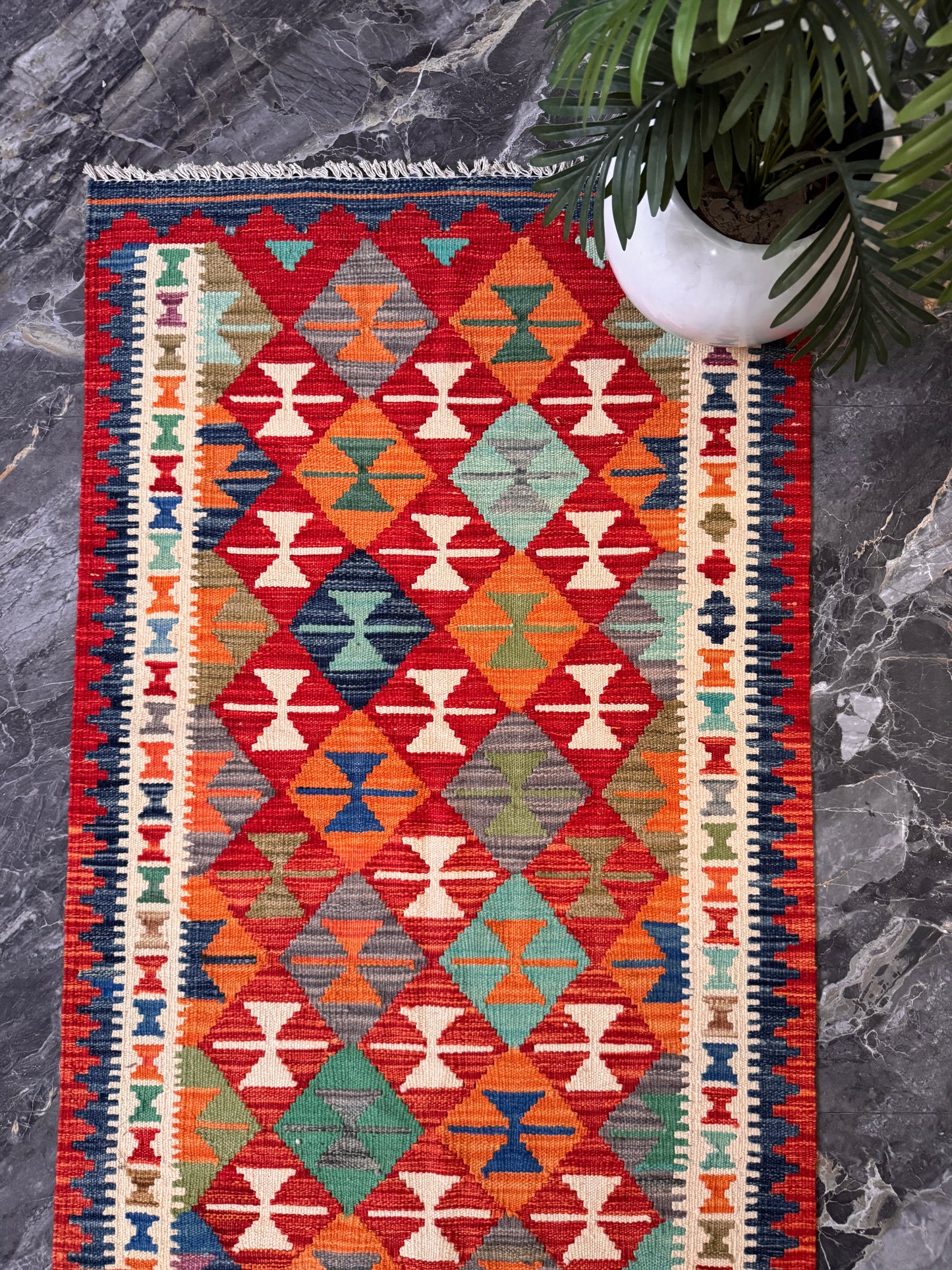 Hand Woven Flat Kilim 3 x 5 ft