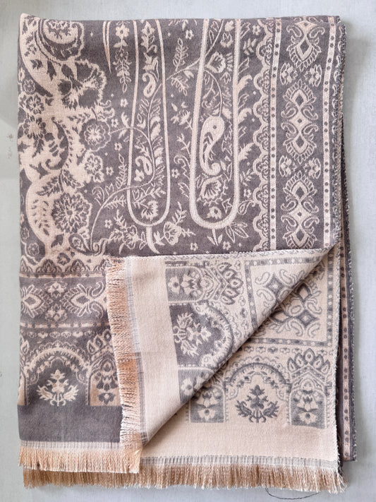 Cashmere Stole Jamawar 28 x 80 inches (approx)
