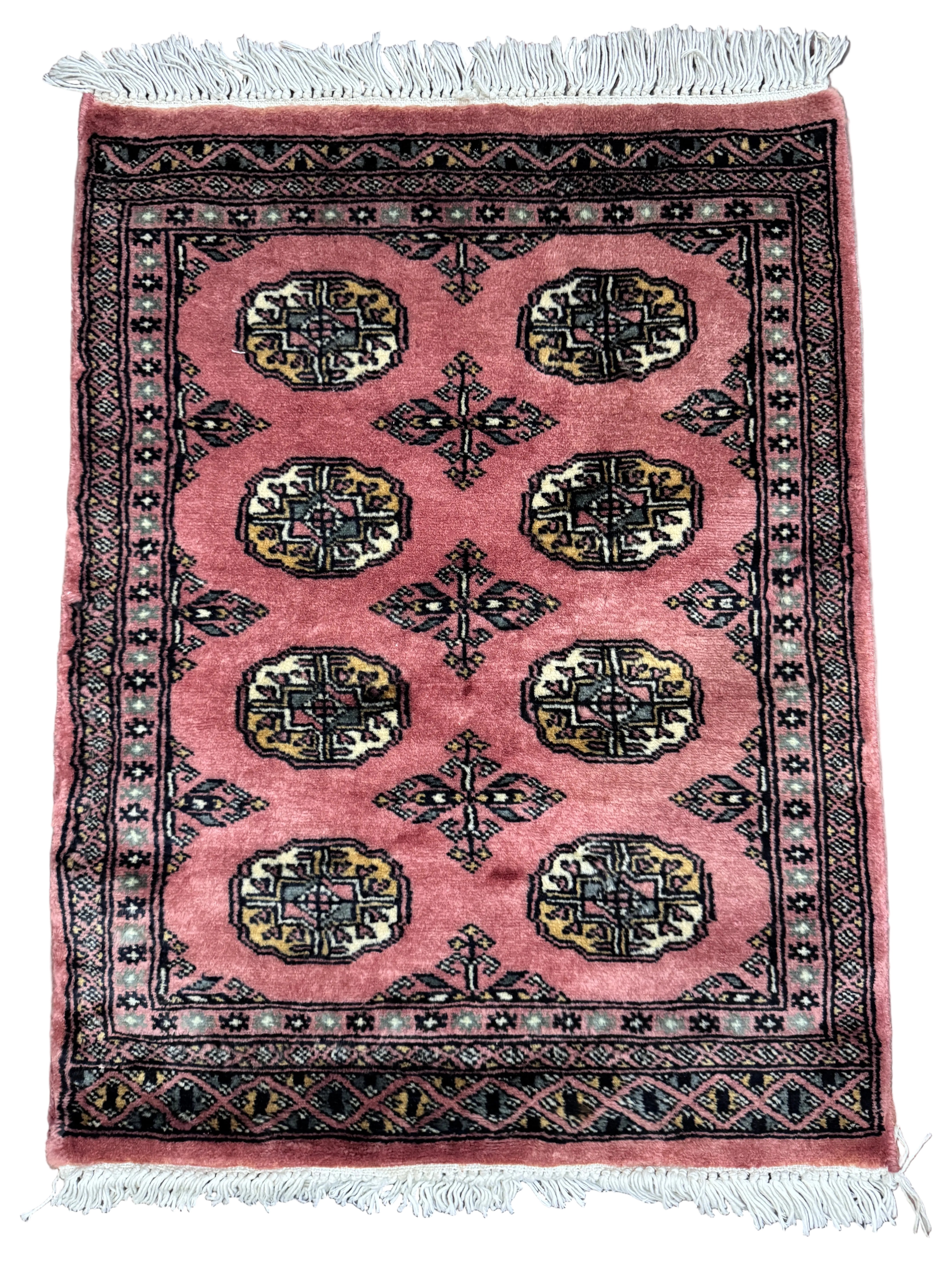 Traditional Mori Bokhara Hand-Knotted Rug – 2 x 3 ft | Pure Wool Oriental Carpet
