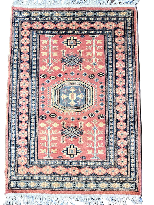 Pakistani Knotted Woolen Carpet 2 x 3 ft
