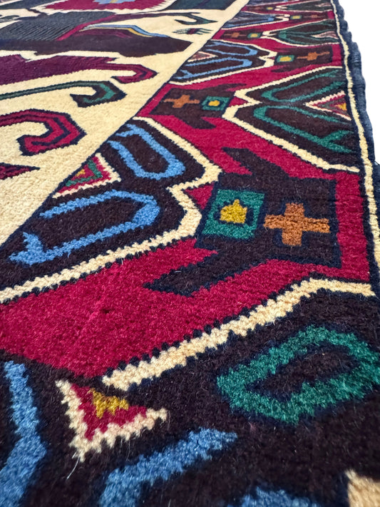 Hand Knotted Fine Baluchi Rugs 85 x 135 cms approx
