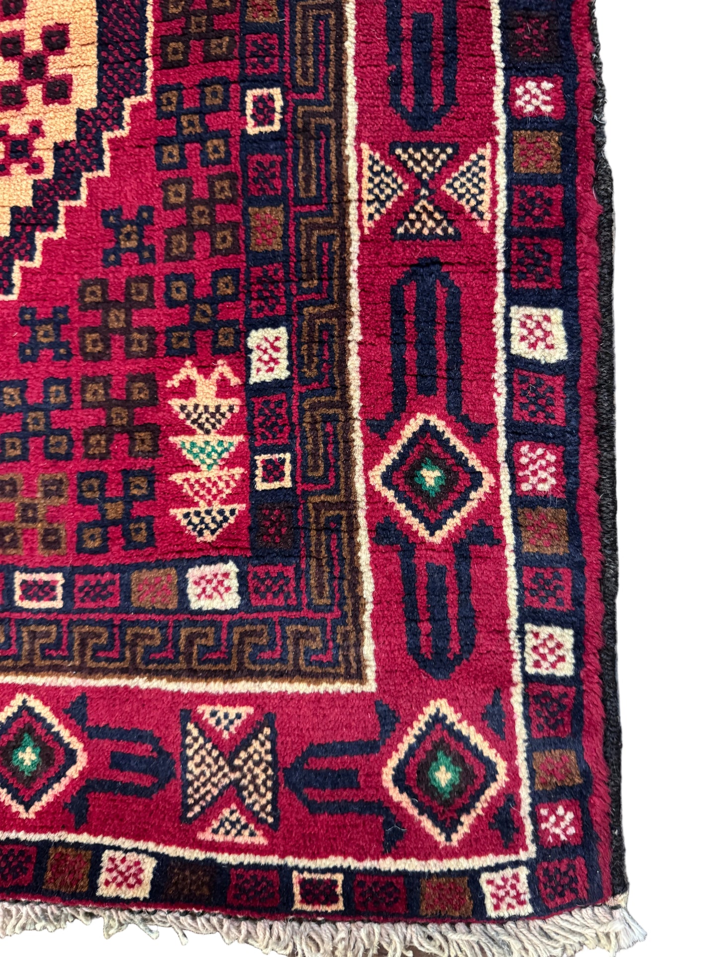 Hand knotted baluchi Rug 84 x 148 cms approx