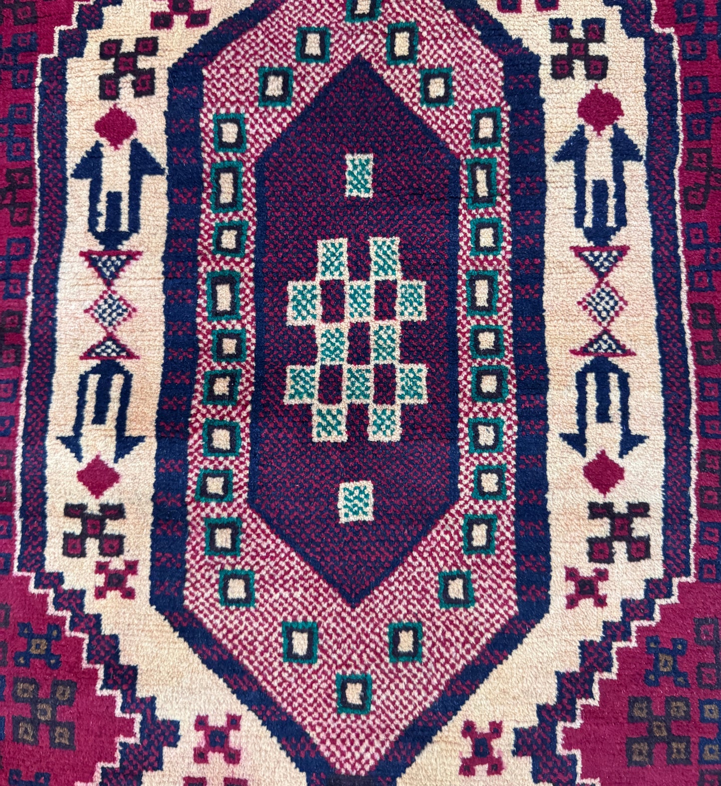 Hand knotted baluchi Rug 84 x 148 cms approx