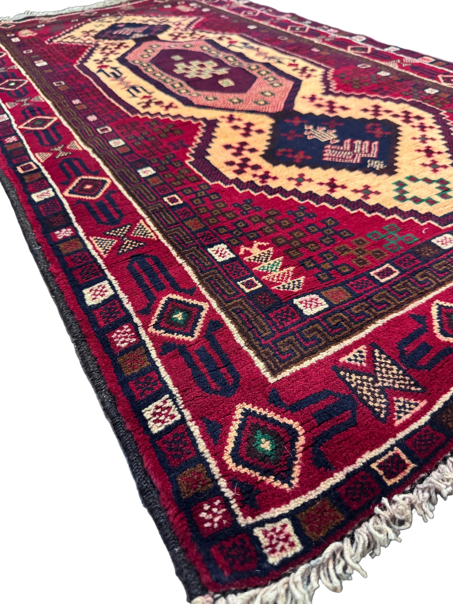 Hand knotted baluchi Rug 84 x 148 cms approx