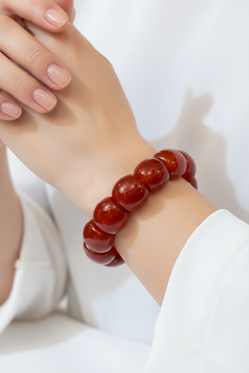 Natural Agate Haqeeq Stone Bracelet