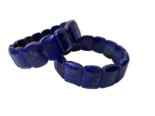 Lapis Lazuli Lajwar Semi Precious Stone Bracelet