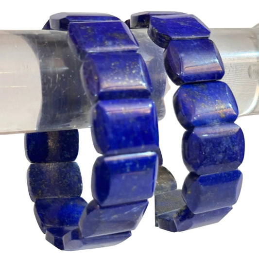 Lapis Lazuli Lajwar Semi Precious Stone Bracelet