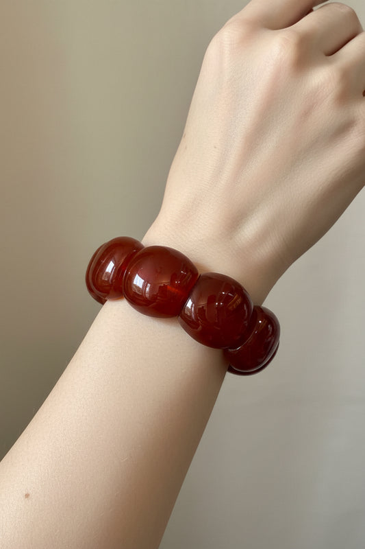 Natural Agate Haqeeq Stone Bracelet