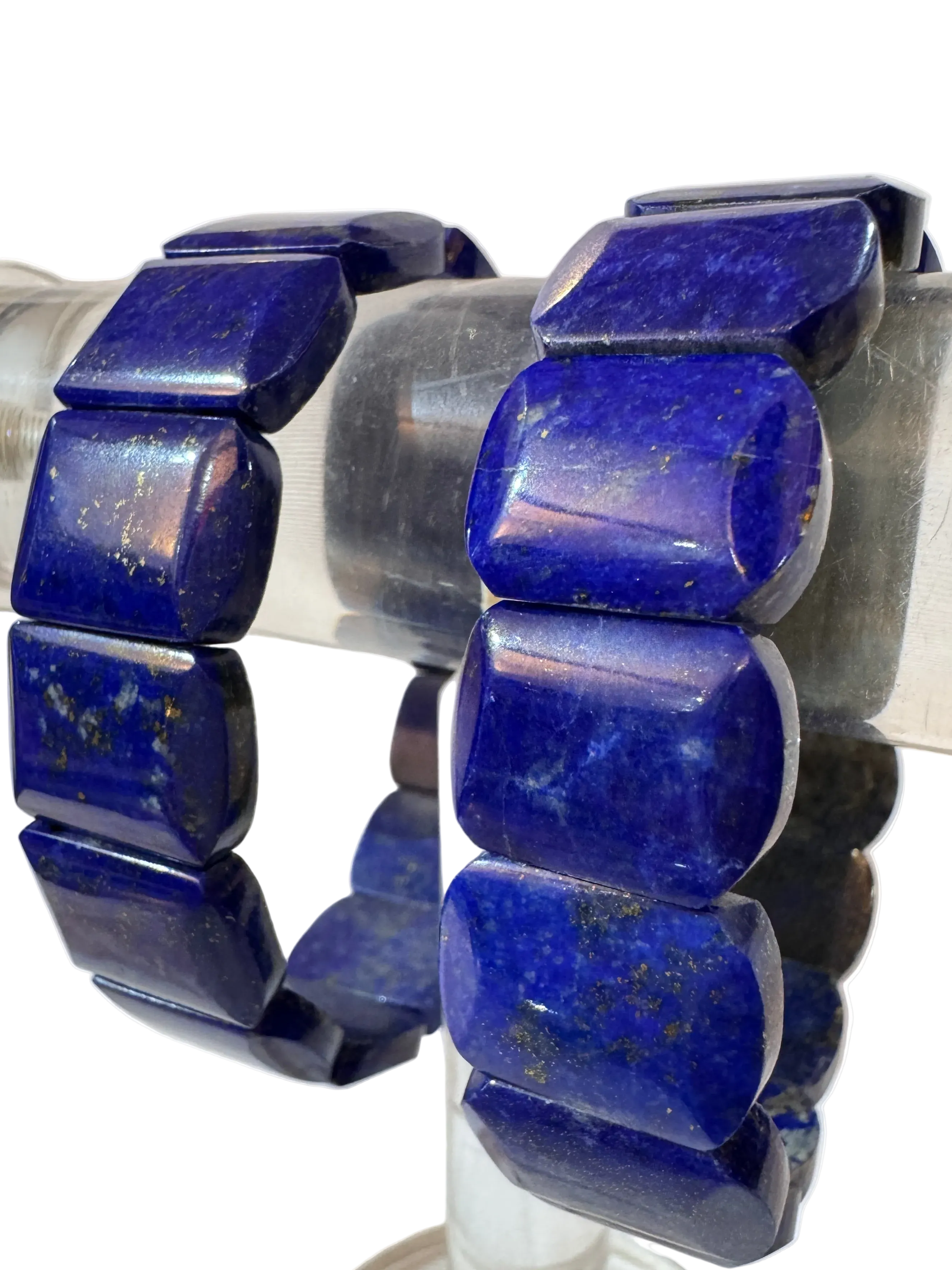 Lapis Lazuli Lajwar Semi Precious Stone Bracelet
