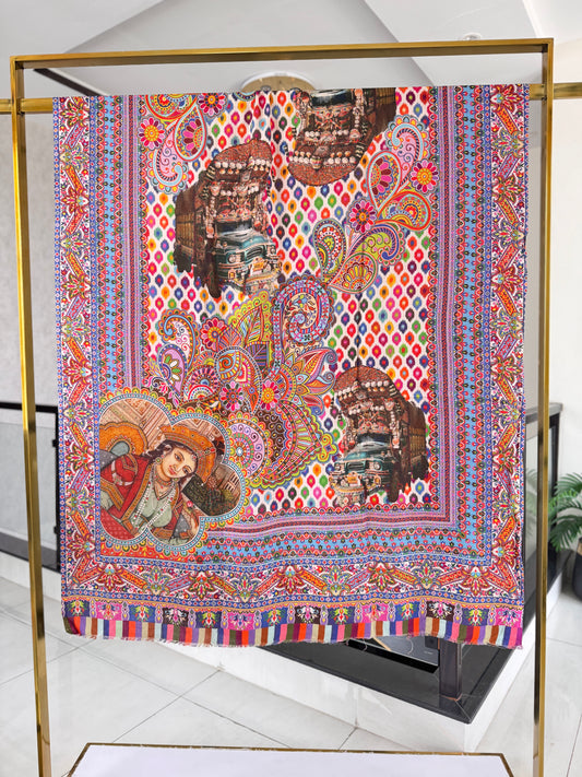 Printed Mughal Shawl