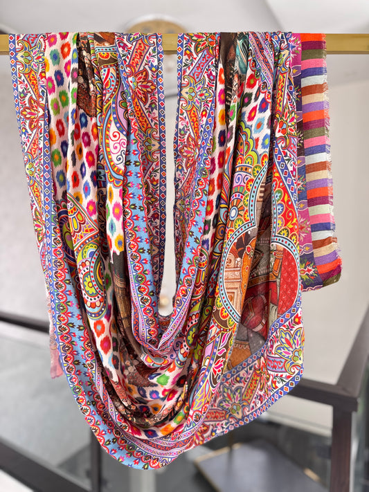 Printed Mughal Shawl