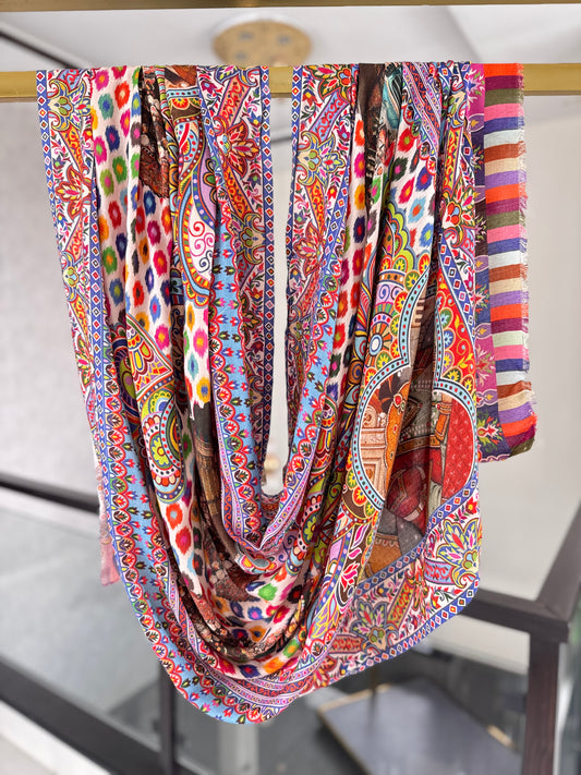 Printed Mughal Shawl