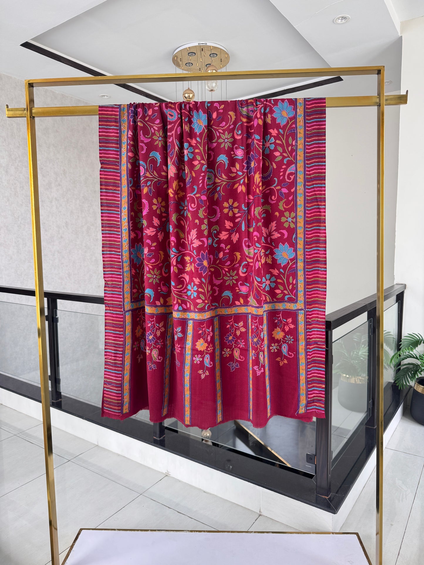 Kalamkar Sui Shawl 45 x 90 inches Approx