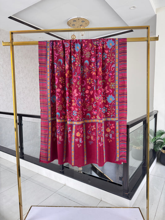Kalamkar Sui Shawl 45 x 90 inches Approx