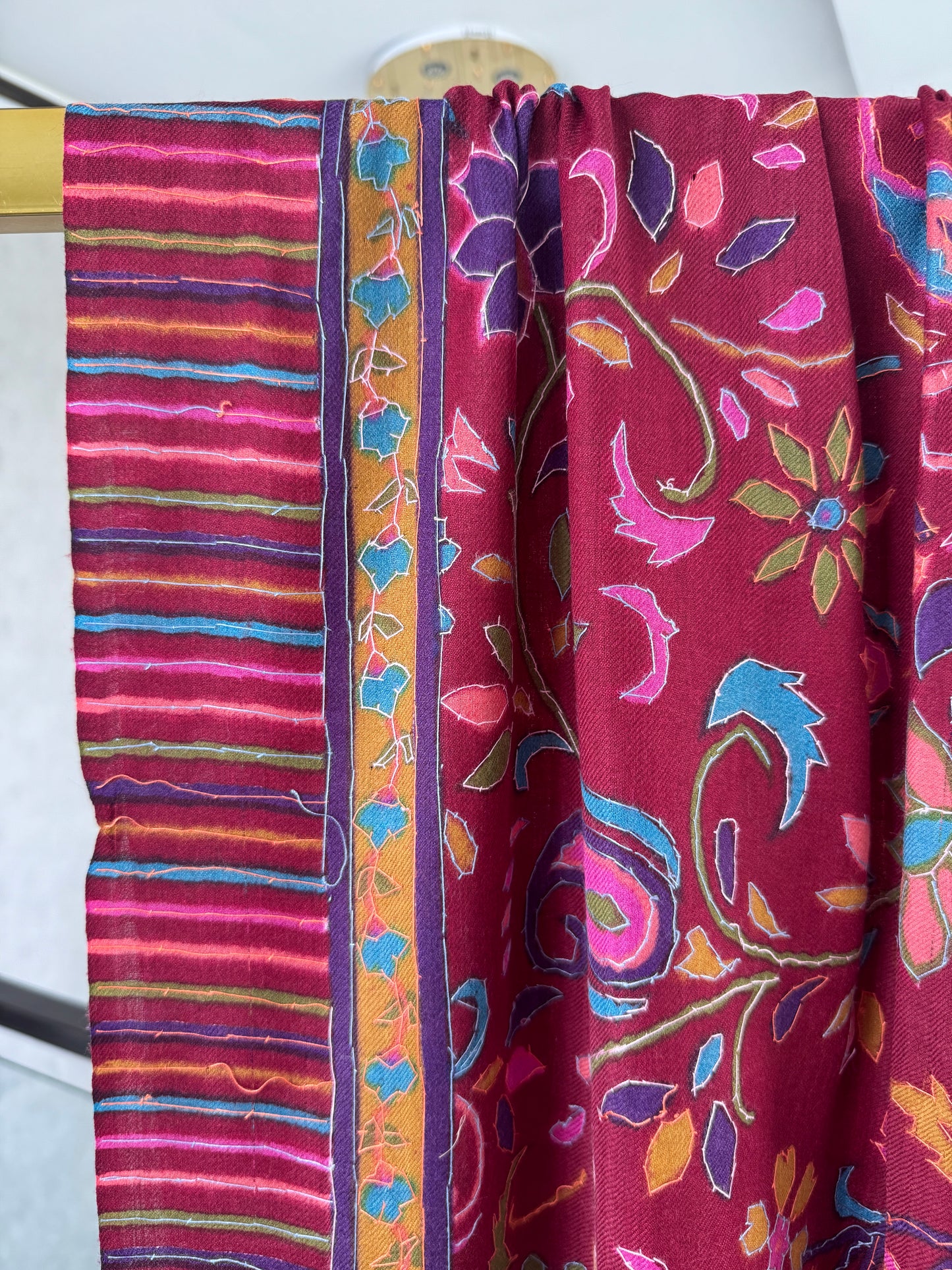 Kalamkar Sui Shawl 45 x 90 inches Approx
