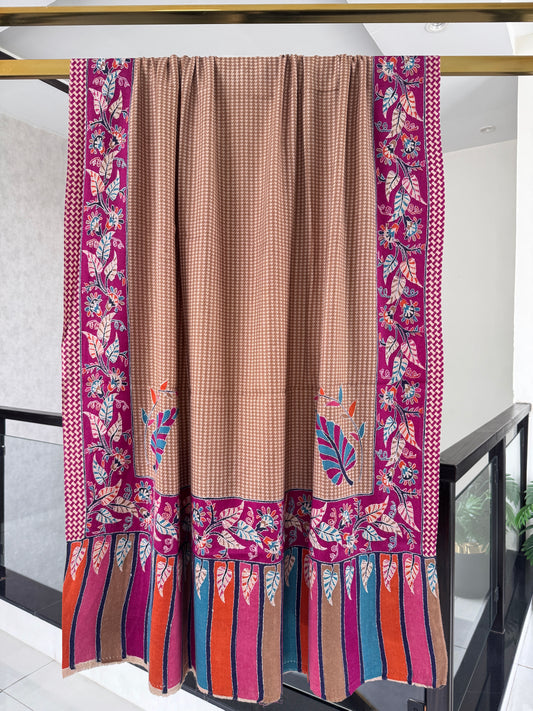 Kalamkari Sui Shawl 45 x 90 inches approx