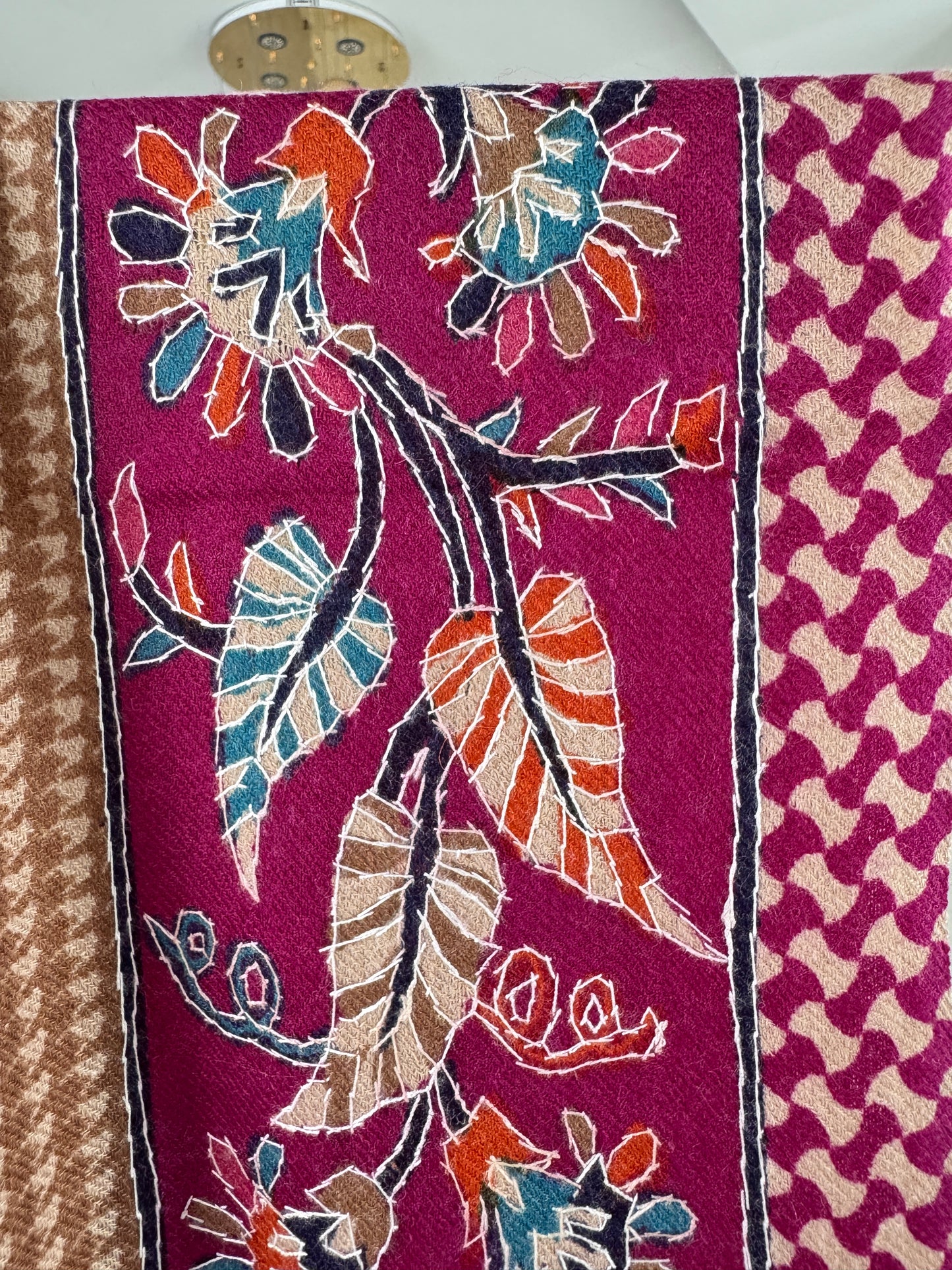 Kalamkari Sui Shawl 45 x 90 inches approx