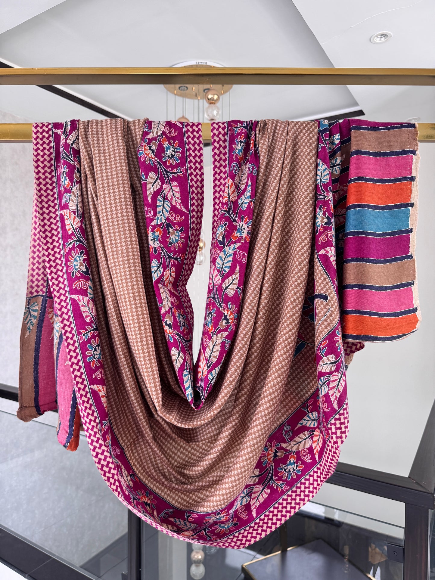 Kalamkari Sui Shawl 45 x 90 inches approx