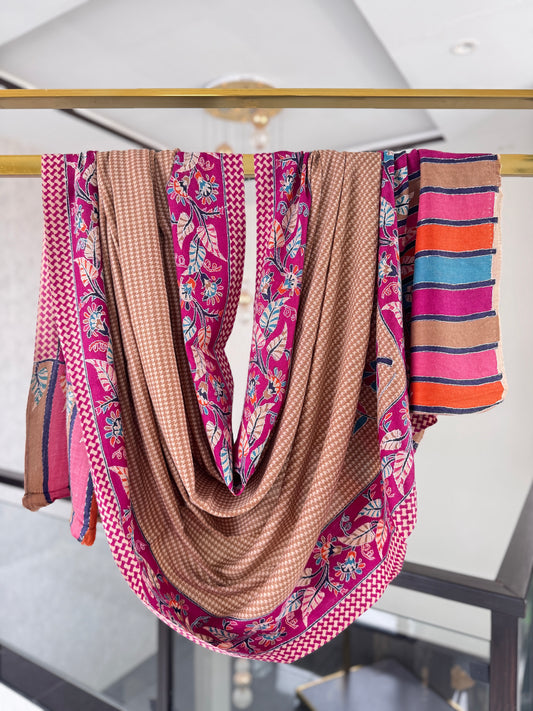 Kalamkari Sui Shawl 45 x 90 inches approx