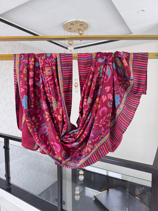 Kalamkar Sui Shawl 45 x 90 inches Approx