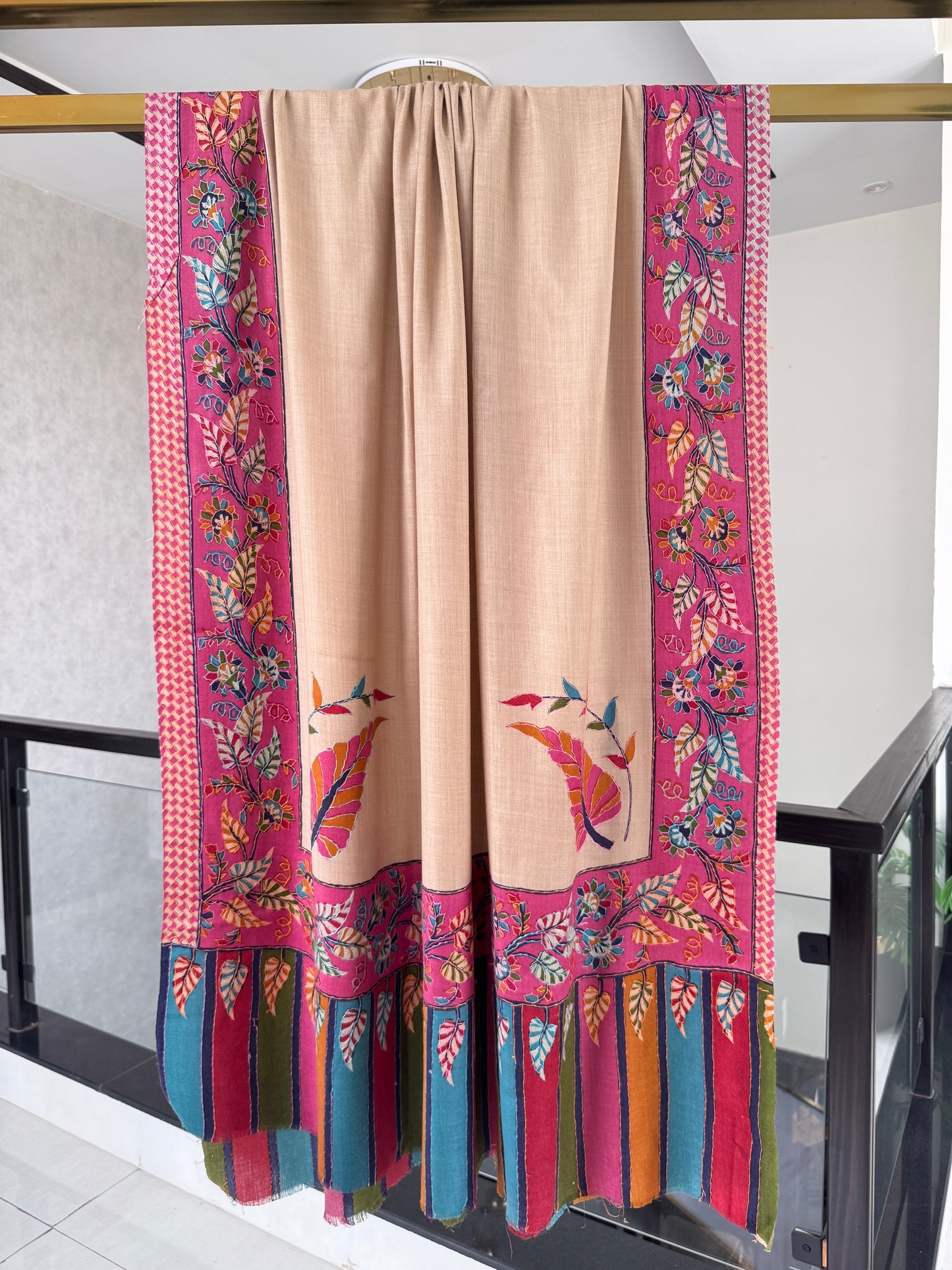 Kalamkari Sui Shawl 45 x 90 inches approx