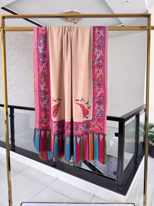 Kalamkari Sui Shawl 45 x 90 inches approx