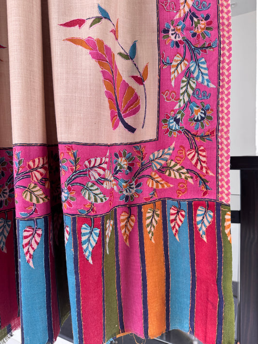 Kalamkari Sui Shawl 45 x 90 inches approx