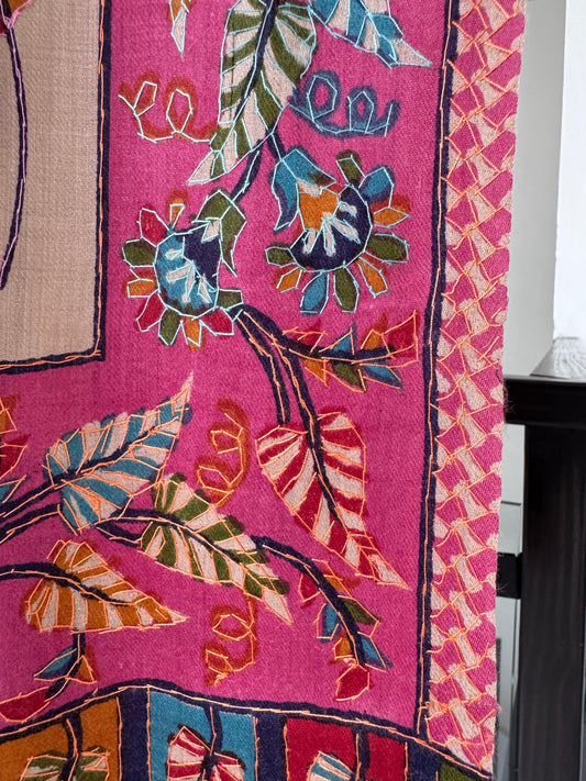 Kalamkari Sui Shawl 45 x 90 inches approx