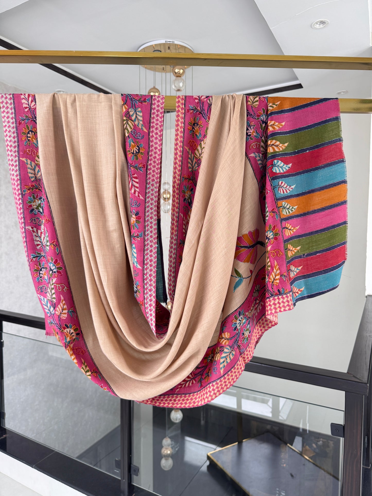 Kalamkari Sui Shawl 45 x 90 inches approx