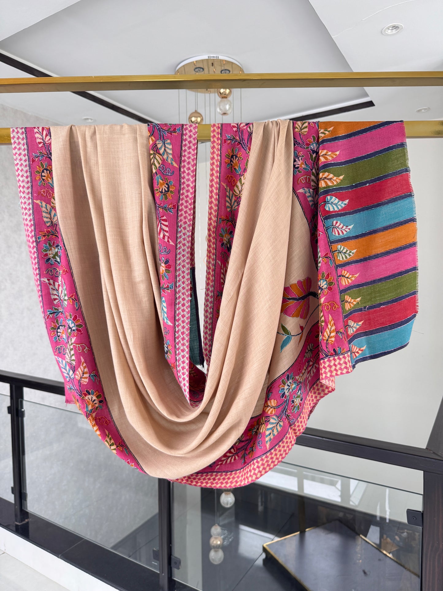 Kalamkari Sui Shawl 45 x 90 inches approx