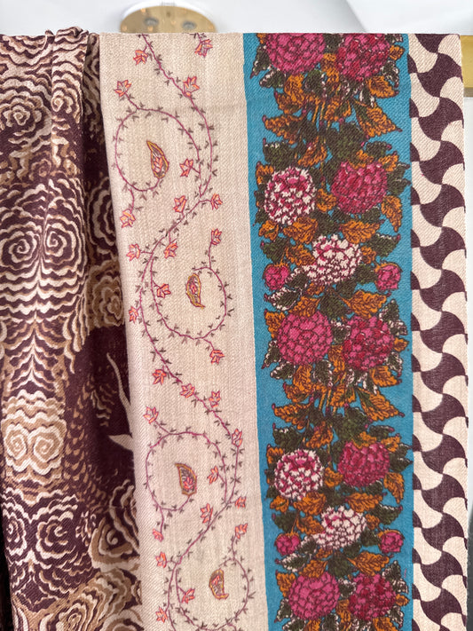 Kalamkari Sui Shawl 45 x 90 inches approx