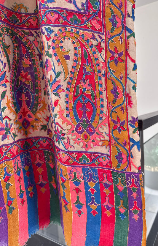 Kalamkari Sui Shawl 45 x 90 inches approx