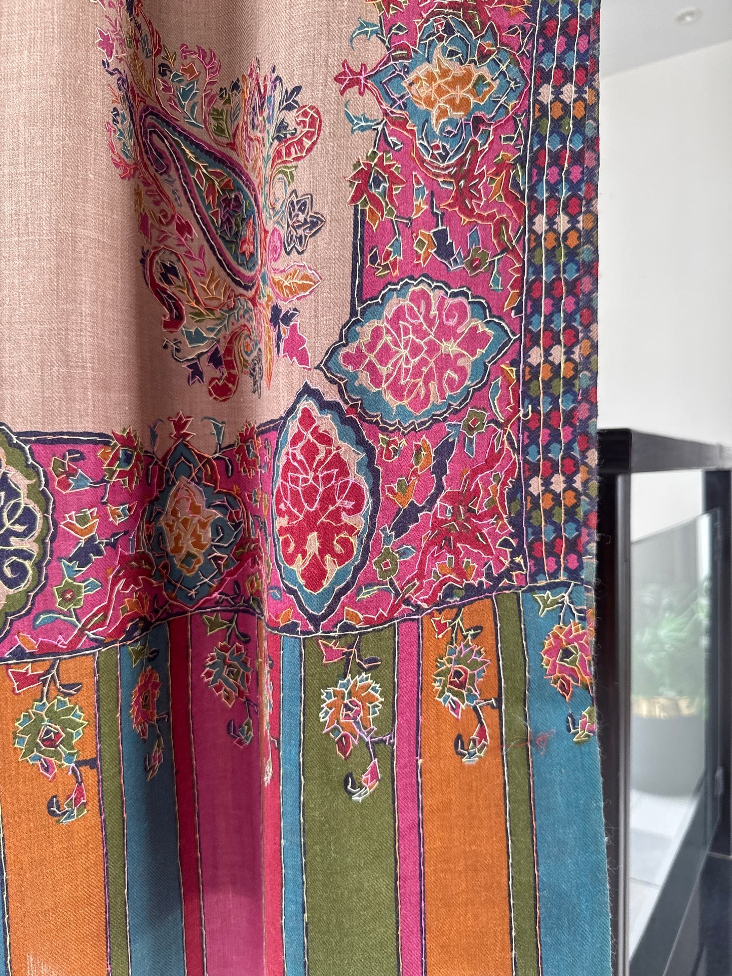 Kalamkari Sui Shawl 45 x 90 inches approx