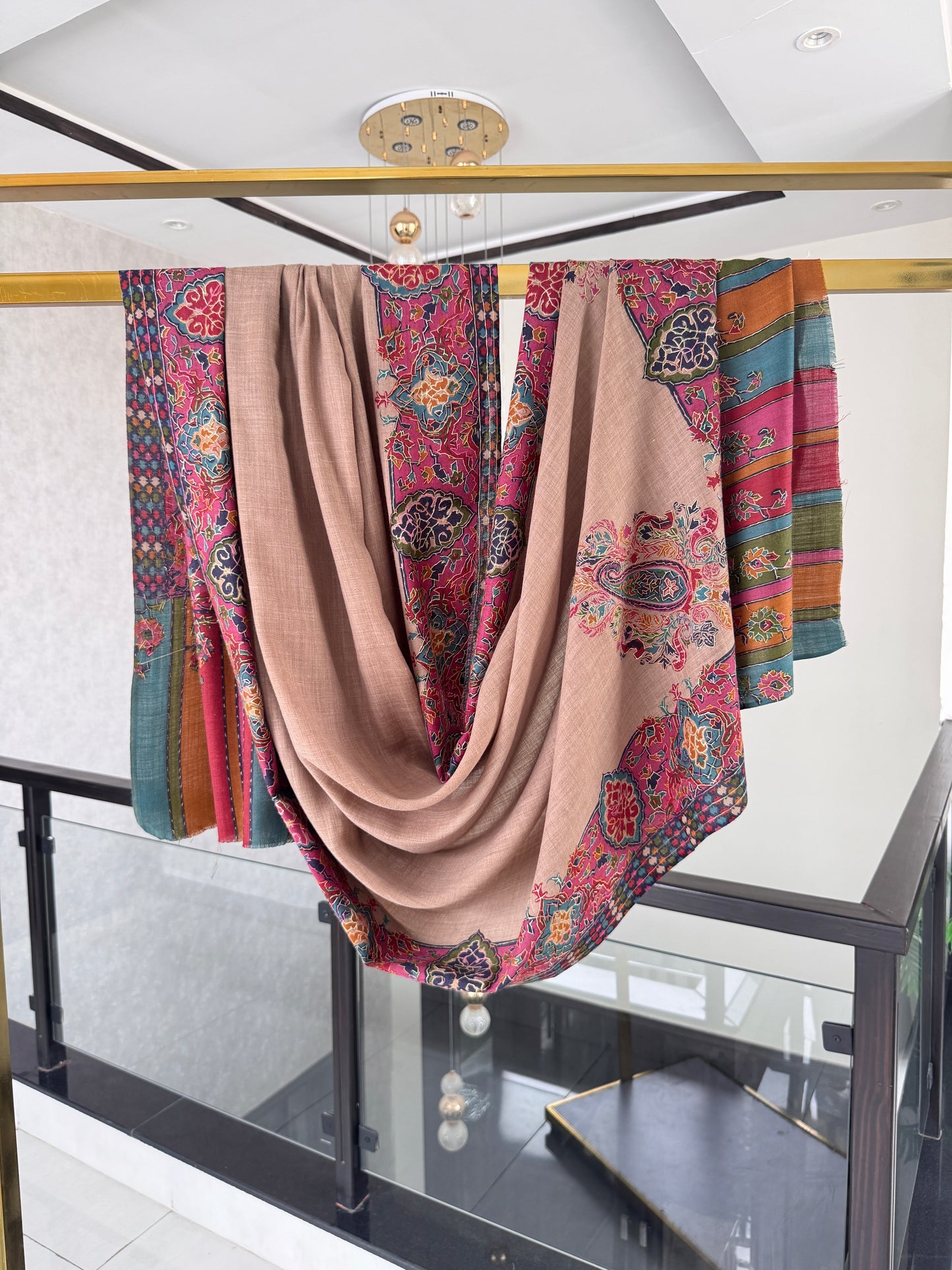 Kalamkari Sui Shawl 45 x 90 inches approx