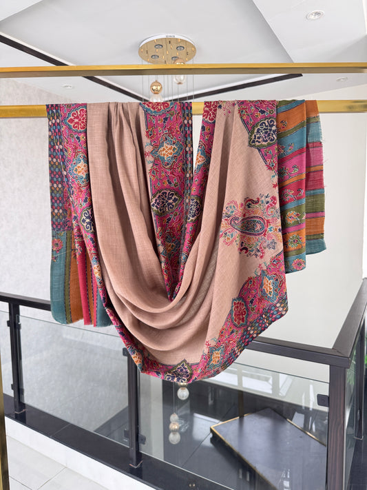 Kalamkari Sui Shawl 45 x 90 inches approx