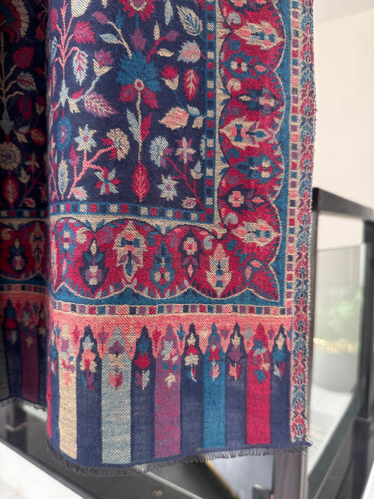 Blue Kani Shawl