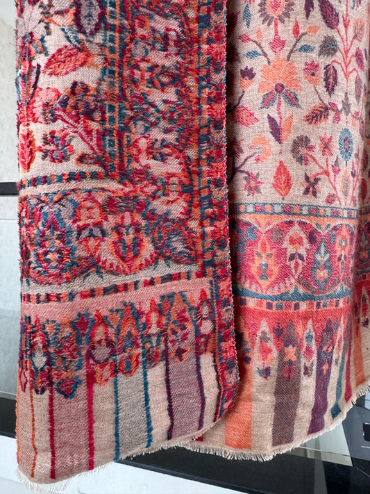 Beige Kani Shawl