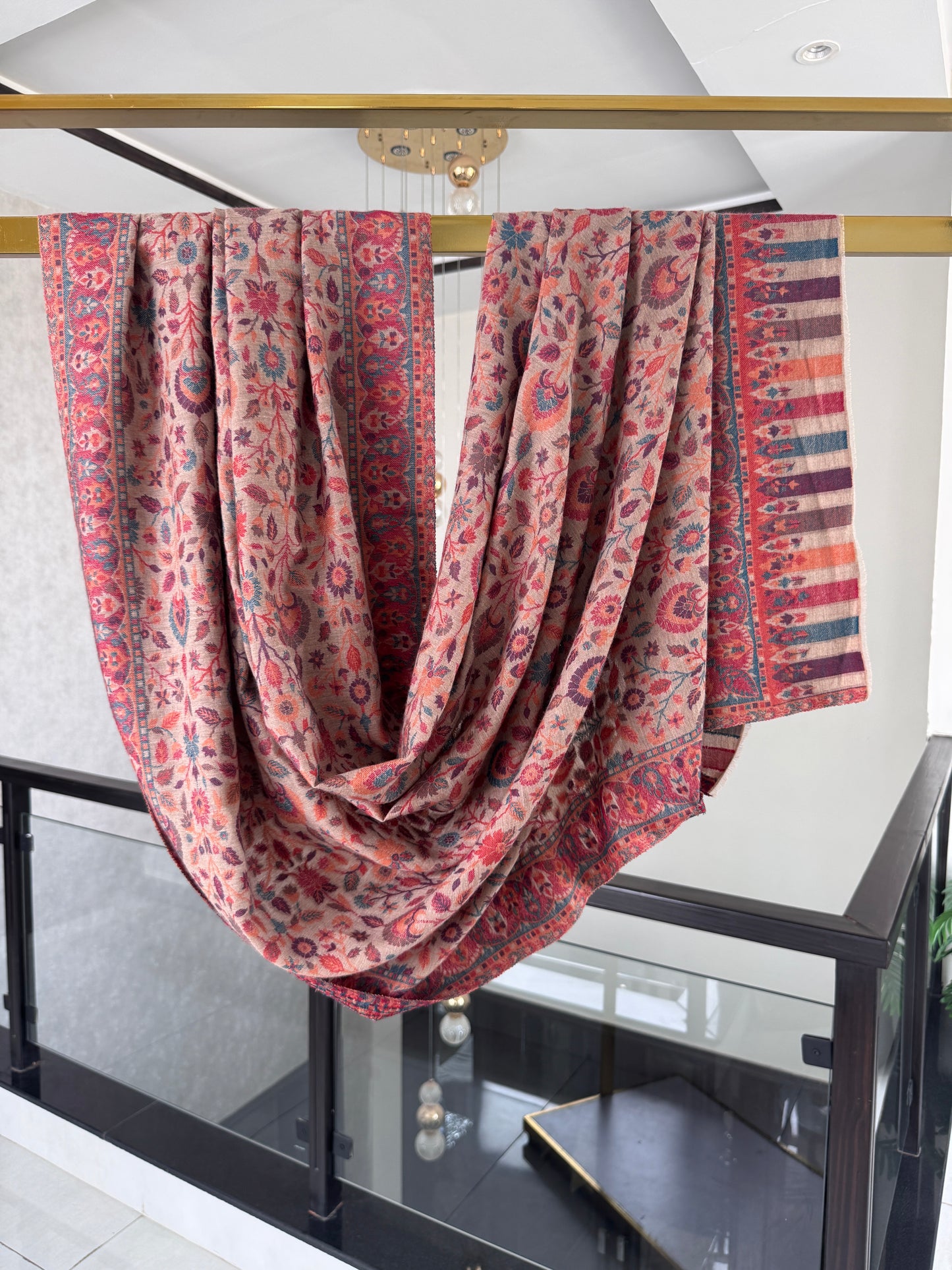 Beige Kani Shawl