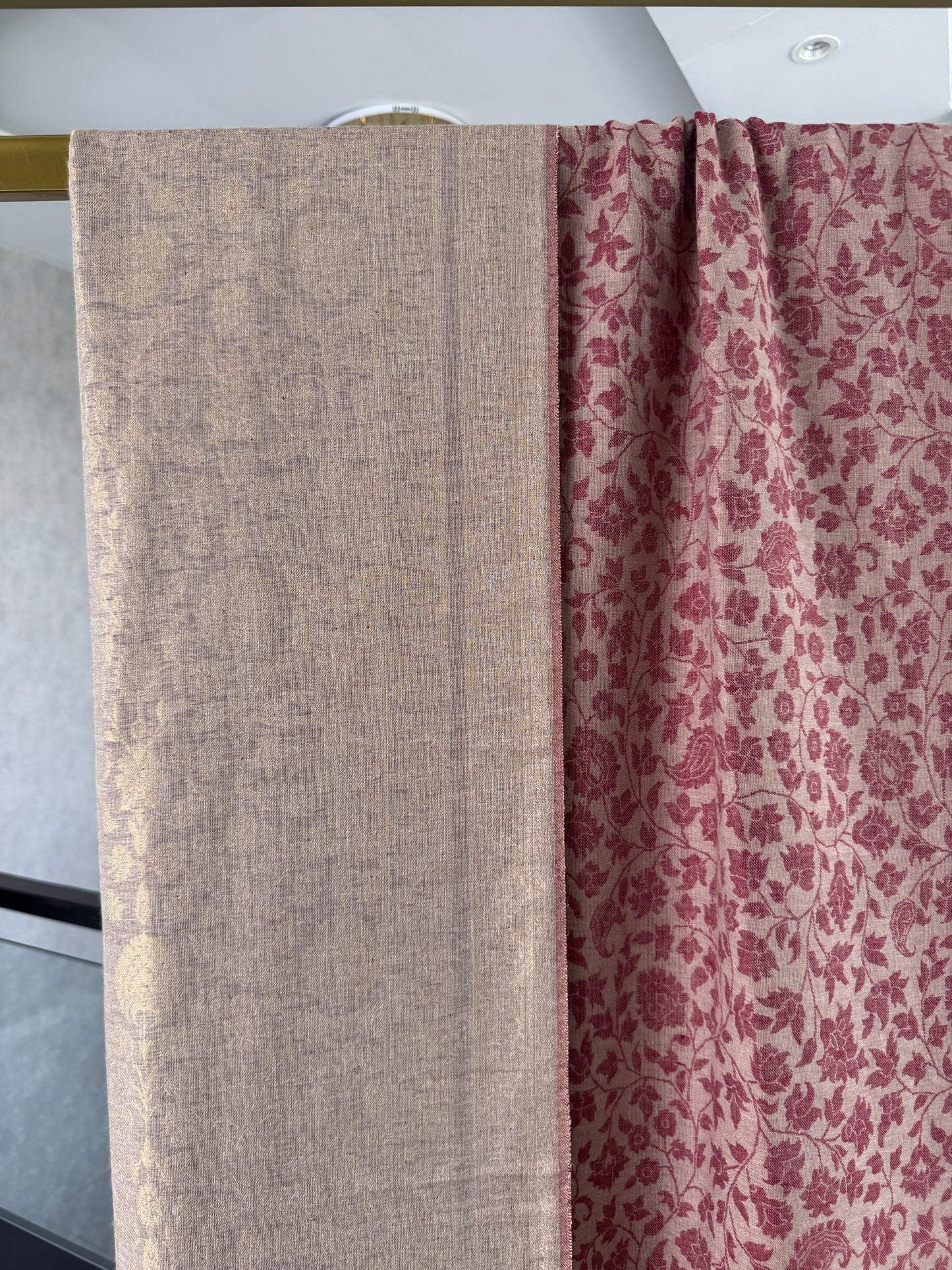 Beige kani reversible Shawl 40 x 80 inches