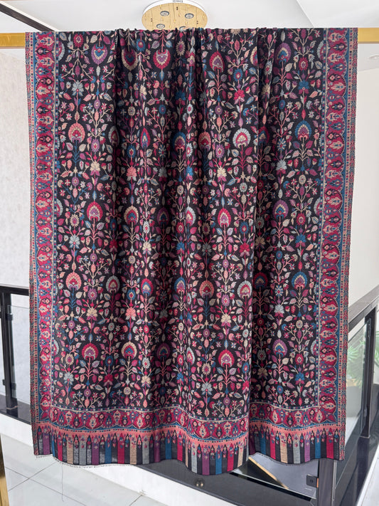 Black Kani shawl 40 x 80 inches approx
