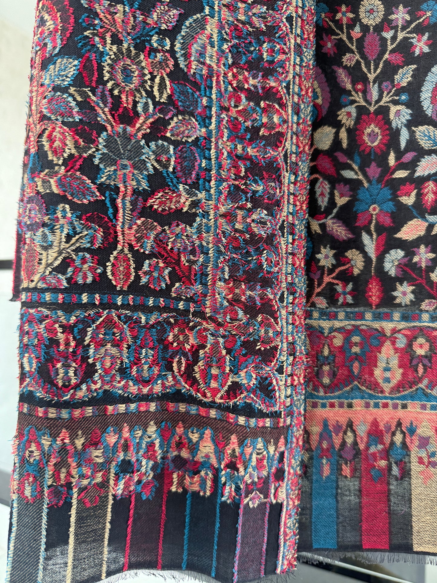Black Kani shawl 40 x 80 inches approx