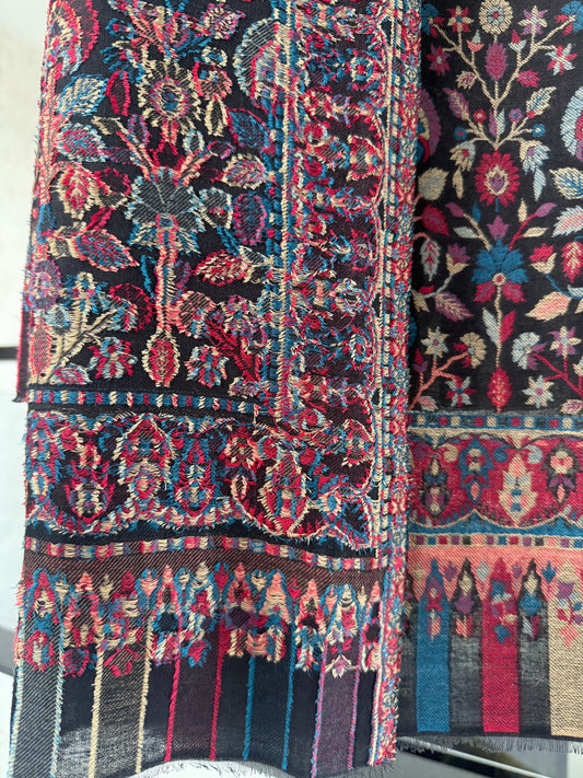 Black Kani shawl 40 x 80 inches approx