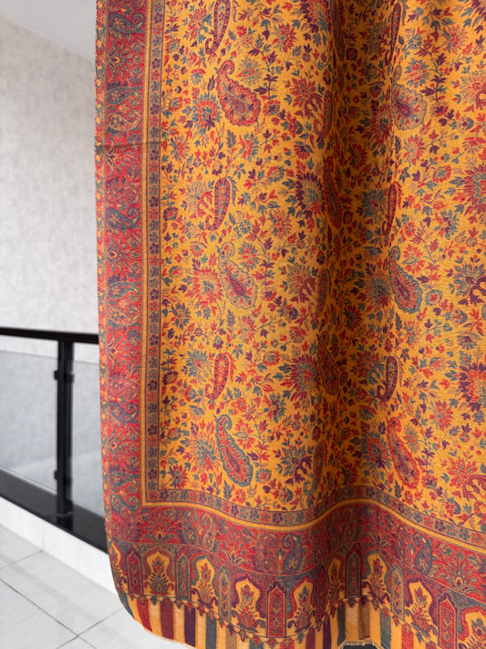 Mustard Kani Shawl 40 x 80 inches
