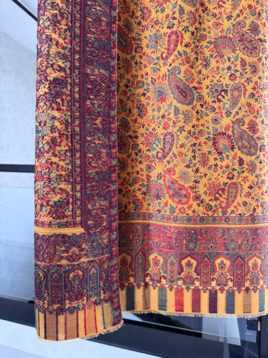 Mustard Kani Shawl 40 x 80 inches