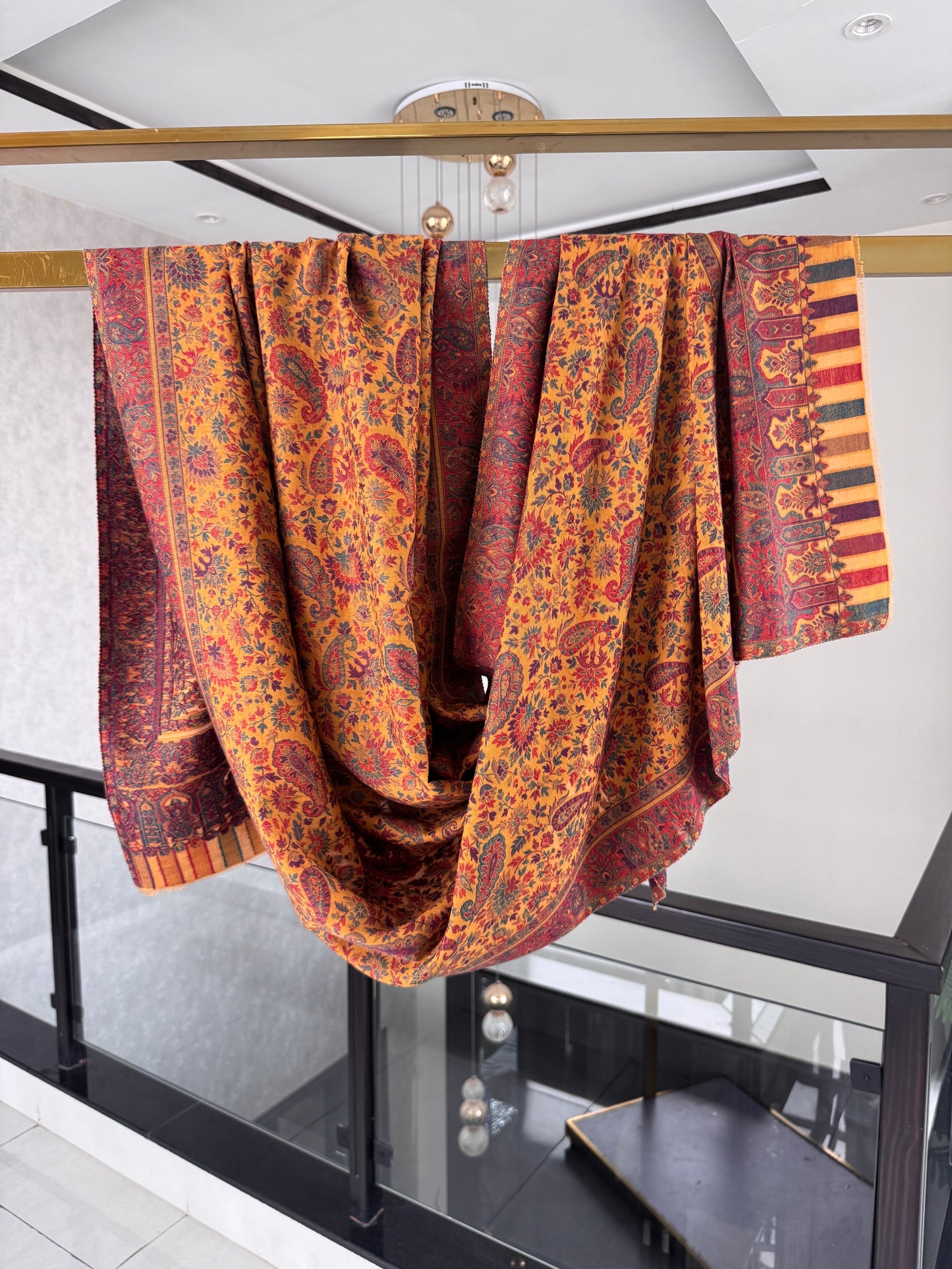 Mustard Kani Shawl 40 x 80 inches