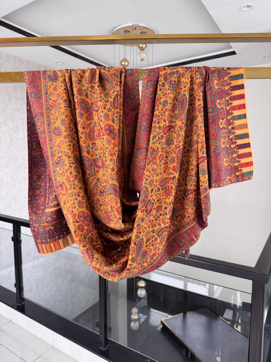 Mustard Kani Shawl 40 x 80 inches